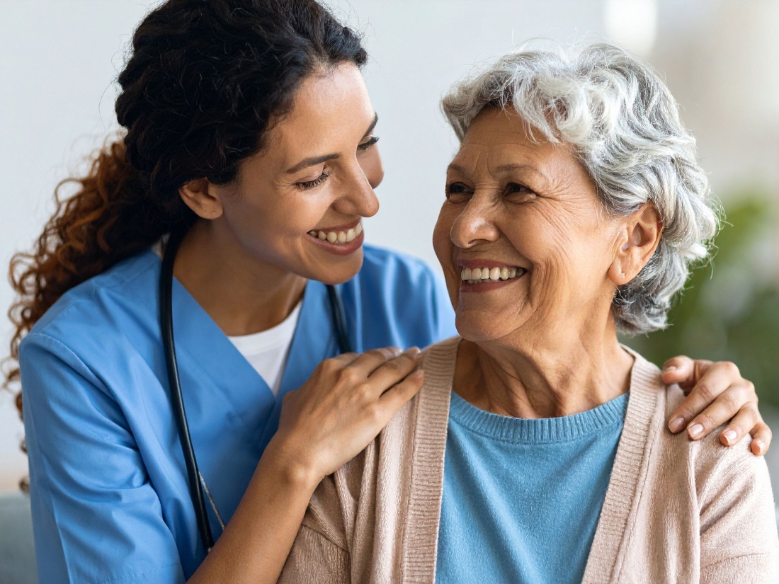 Caregiver offering specialized home care services for seniors with health conditions in Middlesex County, MA
